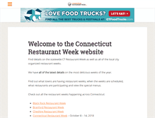 Tablet Screenshot of connecticutrestaurantweek.com